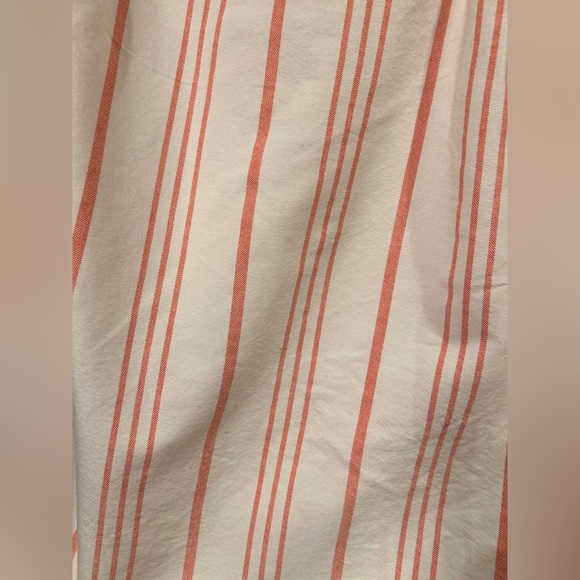 J. Crew Factory Women's Button Down Shirt Medium 100% Cotton with tie Sleeves - Picture 7 of 9